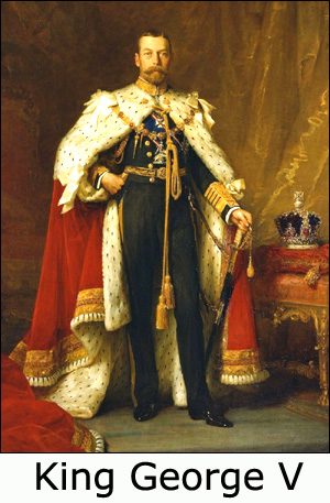 Painting of King George V